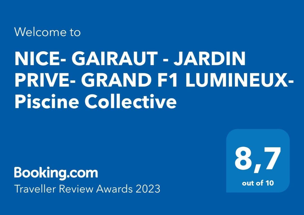 Nice- Gairaut - Jardin Prive- Grand F1 Lumineux-Piscine Collective מראה חיצוני תמונה